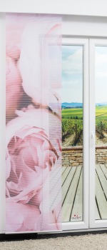 Flächenvorhang Lysel - Schiebegardine Rosenparadies