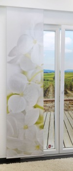 Schiebegardinen Schiebegardine 245cm x 60cm, mit Motiv Jasminblüten