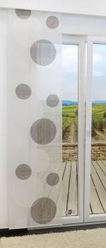 Schiebegardinen Flächenvorhang 245cm x 60cm, mit Motiv Spheres