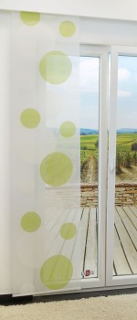 Schiebegardinen Flächenvorhang 245cm x 60cm, mit Motiv Spheres