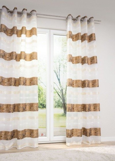 Lysel - Ösenschal Camouflagestreifen Kupfer