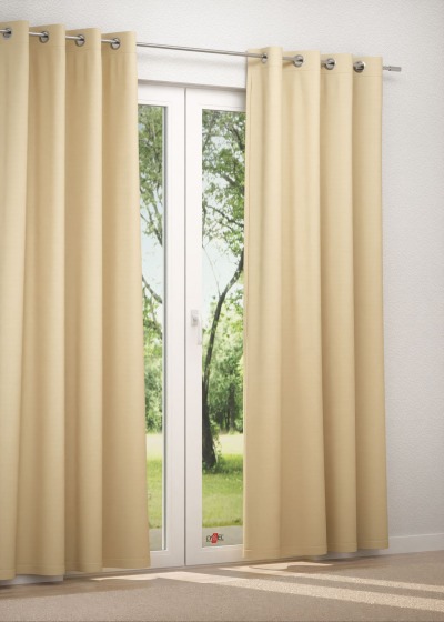 Ösenschal in Beige
