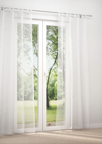 Schlaufenschal in weiß