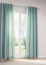 Gardinenschal Lysel -Zugbandschal Mayton in petrol