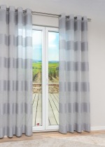 graublau Vorschau Ösenschal Lysel #1W Luepa in beige graublau