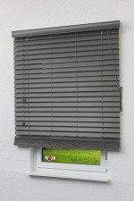 Jalousie Lysel - Qualitätsjalousie Holzoptik 50mm Schiefergrau