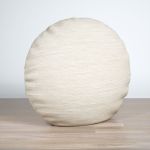 Dekokissen rund in weiß