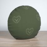 Dekokissen rund in Grün