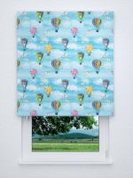 Raffrollo classic in Blau