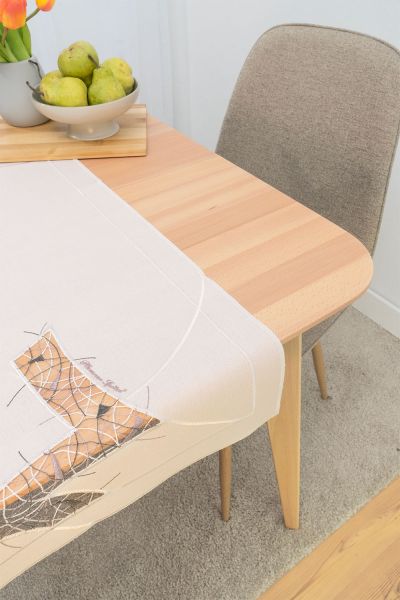 ArtikelbildTischläufer Plauener Spitze® #1W Patria in Weiß