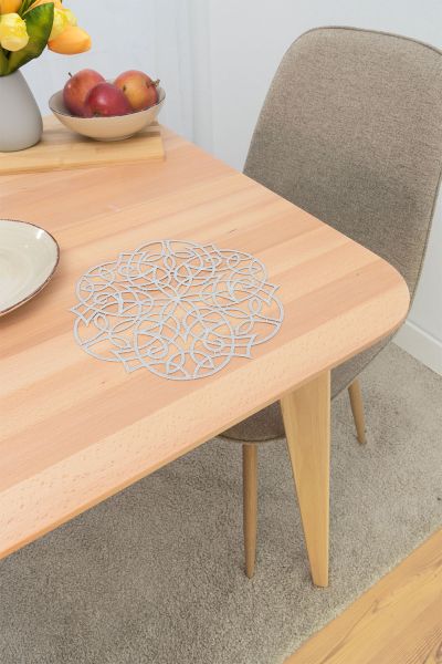 Artikelbildrunde Deckchen Plauener Spitze® #1W Najara in Silber