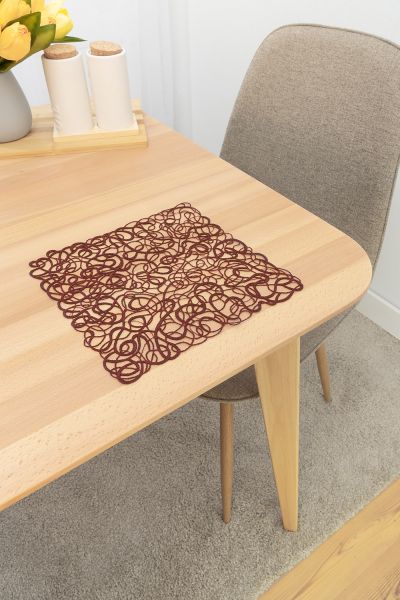 Deckchen Plauener Spitze® #1W Tara in Rot
