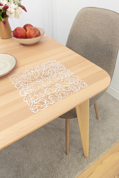 Deckchen Plauener Spitze® #1W Tara in Weiß
