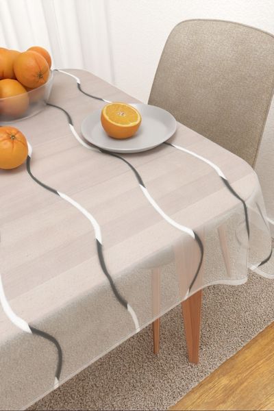 Tischdecke eckig Lysel #3J Konya in grau