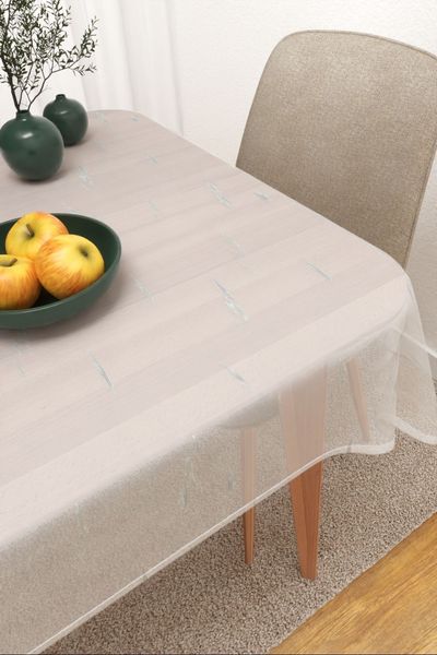 Tischdecke eckig Lysel #3J Morelia in silbergrau