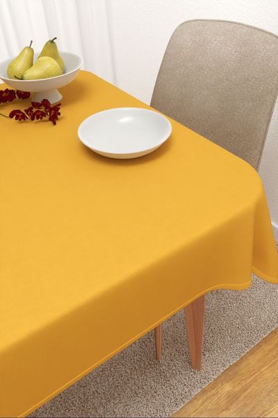 Tischdecke eckig Lysel #3J Thermos in goldgelb