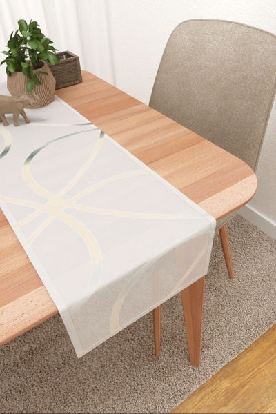 Tischläufer Lysel #3J Jauhaa in sandfarben