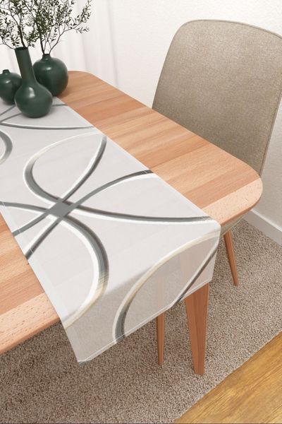 Tischläufer Lysel #3J Jauhaa in steingrau