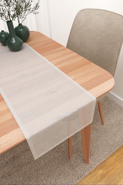 Tischläufer Lysel #3J Morelia in silbergrau