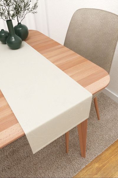 Tischläufer Lysel #3J Penasco in perlweiß