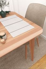 Platzdeckchen in Grau