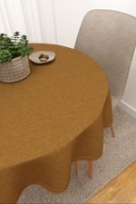 Tischdecke rund in orange