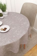 Tischdecke rund in violett