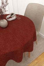 Tischdecke rund in orange