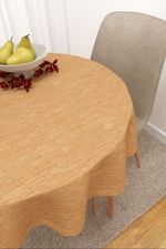 Tischdecke rund in gelb