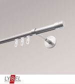 edelstahl-optik Vorschau Lysel - SET Opal Innenlauf 160cm Träger geschlossen mit Endstücke Zylinder in Weiß #1W edelstahl-optik