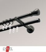 titan Vorschau Lysel - SET Opal Mix 160cm 2 Lauf Doppel-Kombiträger offen mit Endstücke Konus in Weiß #1W titan