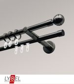 titan Vorschau Lysel - SET Opal Mix 160cm 2 Lauf Doppel-Kombiträger offen mit Endstücke Kugel in Weiß #1W titan