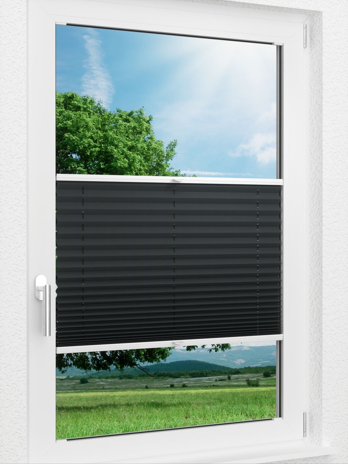 Stoff Plissee Ma&szlig;anfertigung LYSEL HOME Plissee 116A Mali BO