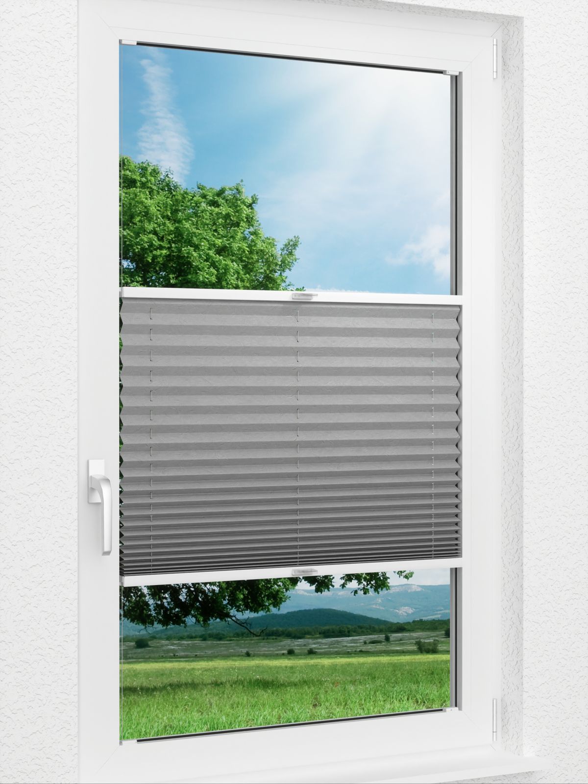 Detailansicht verfügbar. - Hier Klicken! Stoff Plissee Maßanfertigung Plissee Crush 35.70.12