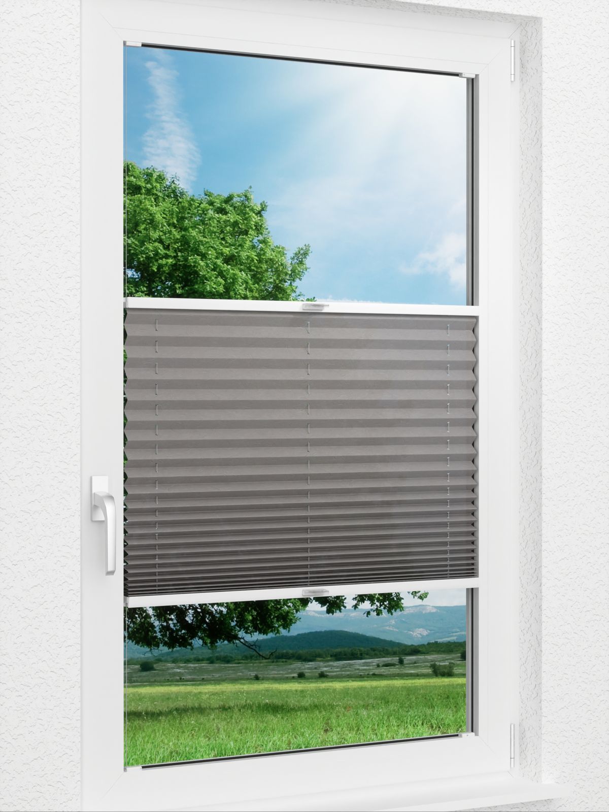 Detailansicht verfügbar. - Hier Klicken! Stoff Plissee Maßanfertigung Plissee Crush 13.07.12